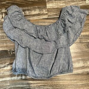 Express denim crop top Bundle 2/$25